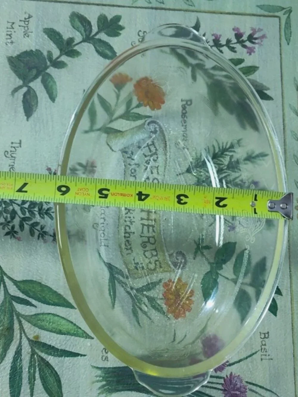 Vintage Glasbake #225 1-Quart Oval Clear Glass Casserole Baking Dish